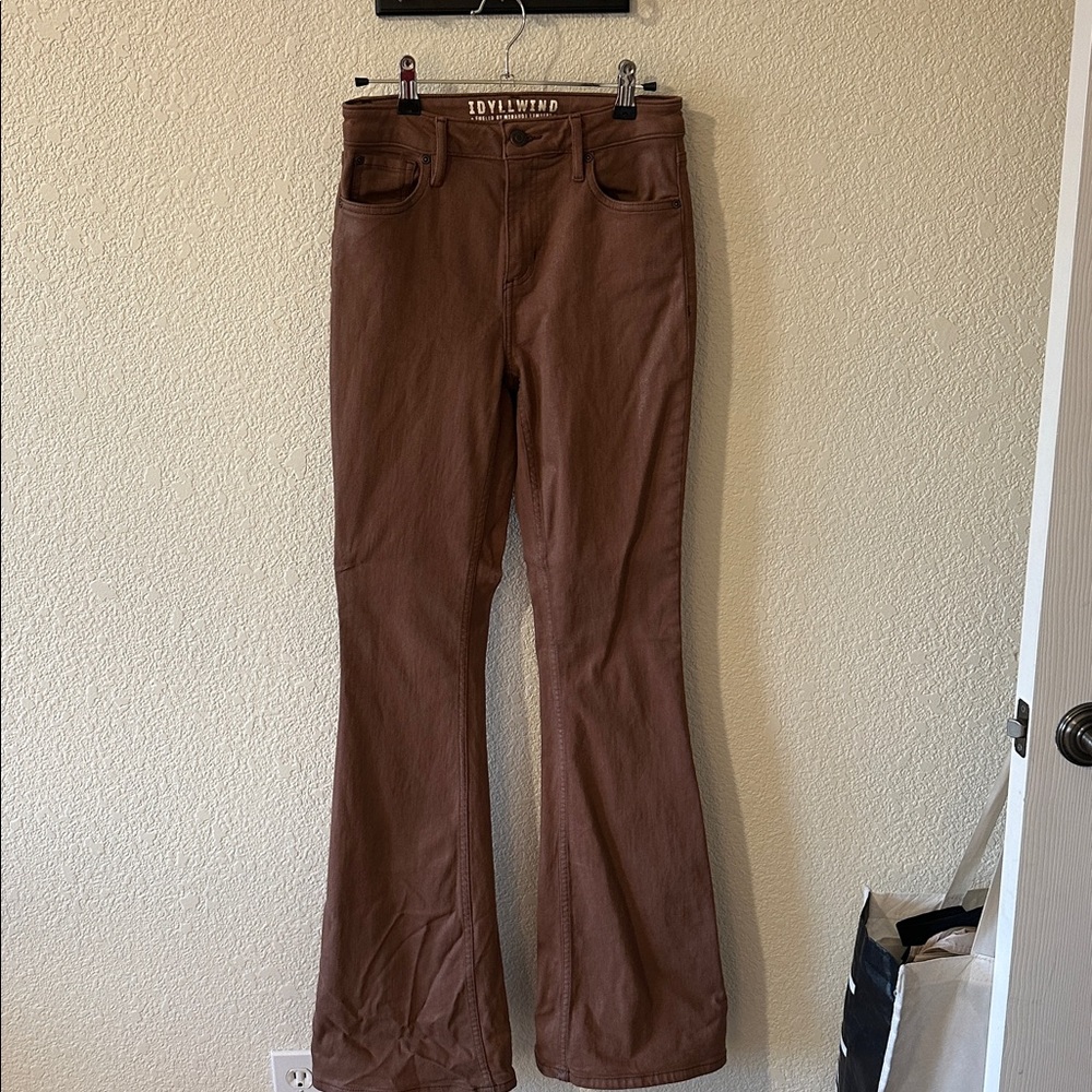 Brown bootcut jeans